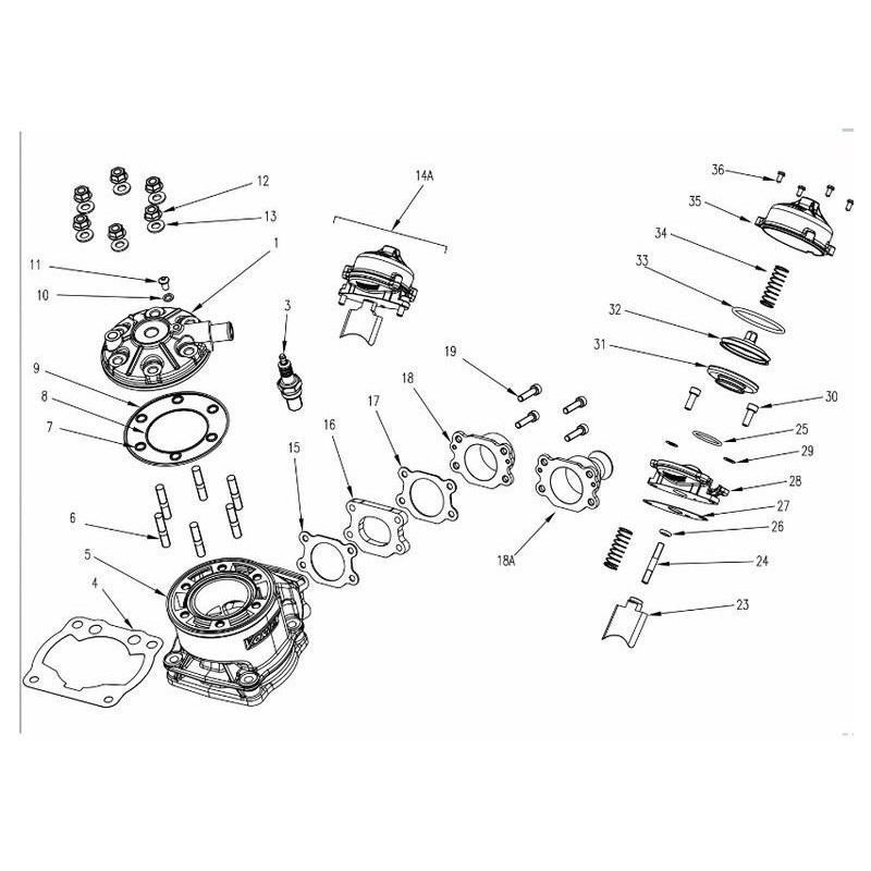 Joint torique 4A 5,70x1,78 suopape d'échappement Vortex RokGP -