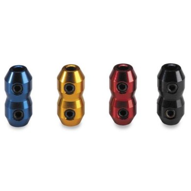 Clamp for accelerator / brake Cable colored anodized aluminum