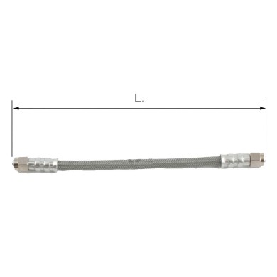 Universal Bremsschlauch (8 mm) Edelstahl + PVC, MONDOKART