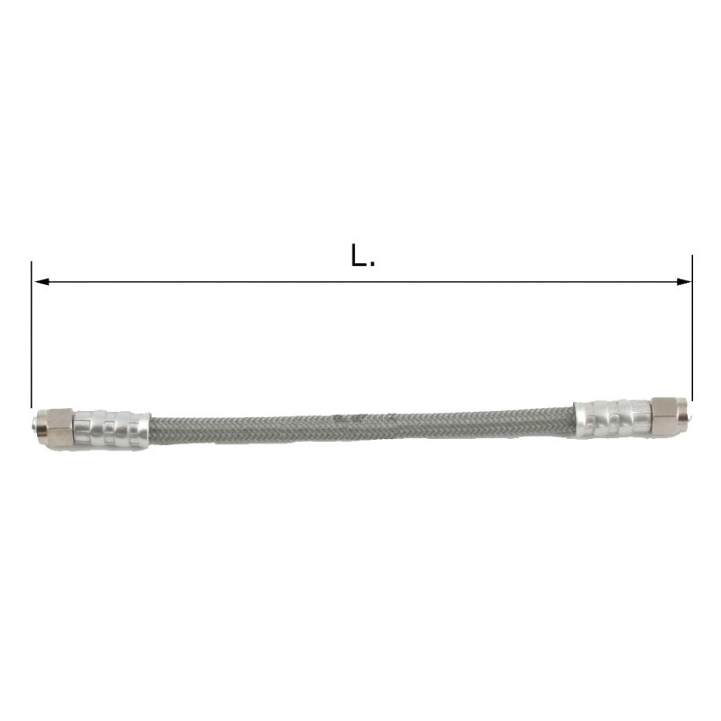 Universal Brake Hose (8mm) Stainless Steel + PVC, mondokart