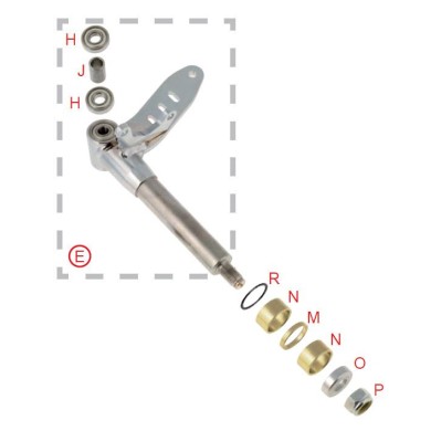 Spacer wheel HST 1 mm OTK TonyKart, mondokart, kart, kart