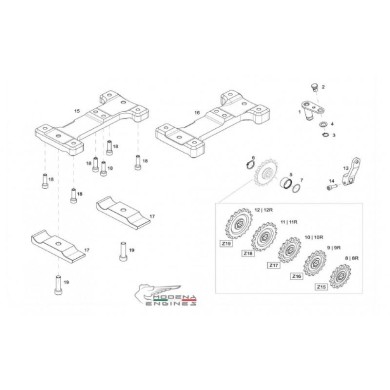 Engine Mount Modena Engines KK1 MKZ, mondokart, kart, kart