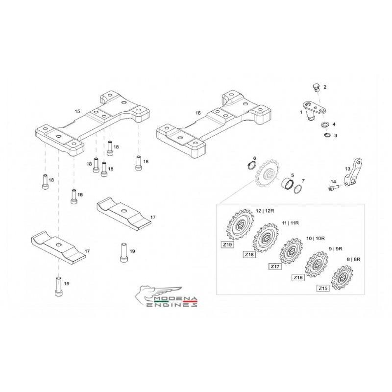 Piastra Motore Modena Engines KK1 MKZ, MONDOKART, kart, go