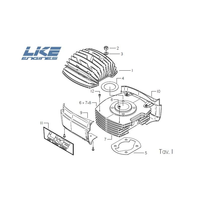 Culata LKE R14 VO 60cc, MONDOKART, kart, go kart, karting