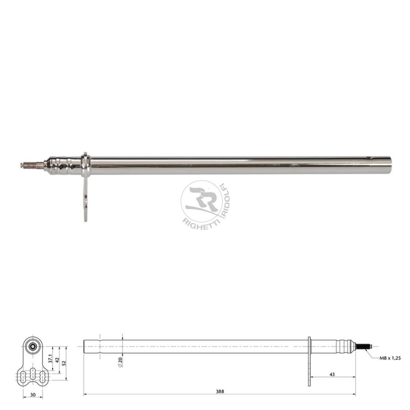 Columna Dirección Mini / Baby L390 M8, MONDOKART, kart, go