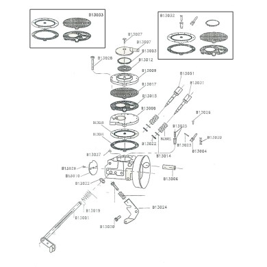 Membrane Kit Carburateur WTP 60, MONDOKART, kart, go kart