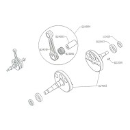 Crankshaft Complete WTP 60, mondokart, kart, kart store