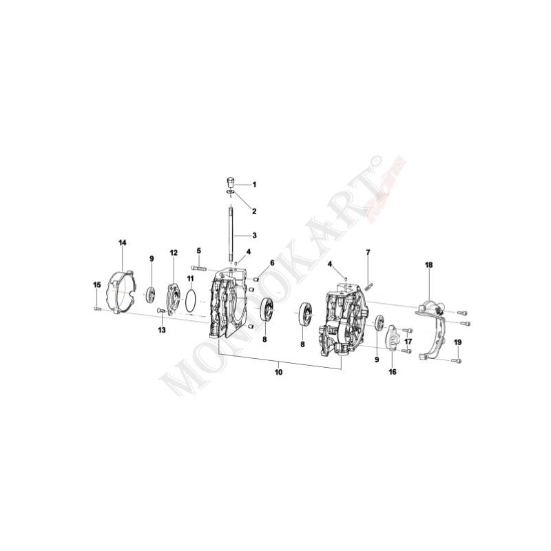 Bearing cover TM 60cc mini, mondokart, kart, kart store