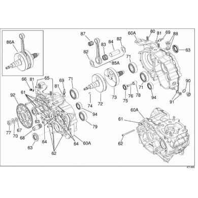 Complete conrod 110mm X30 IAME 125cc Shifter, mondokart, kart