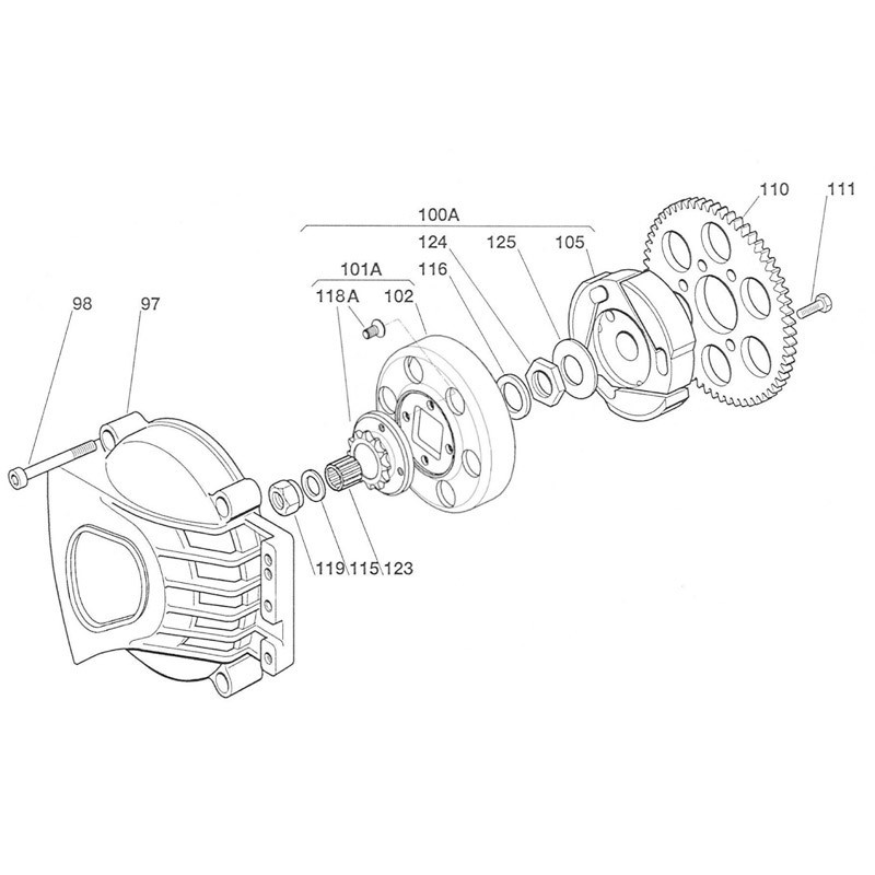 Sprocket starter gear X30 WaterSwift 60cc - Iame Easykart 62cc