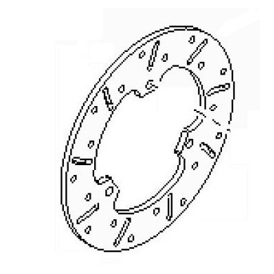 Brake Disc Rear 80x166x5 RI25 BirelArt, mondokart, kart, kart