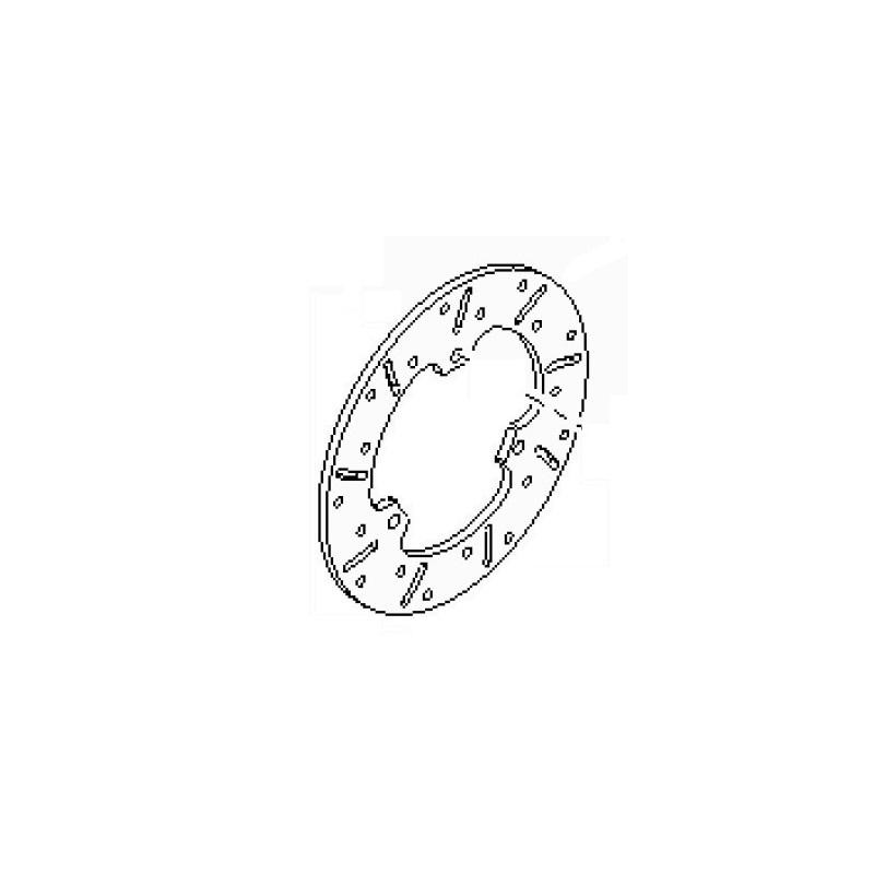 Disque frein arrière 80x166x5 RI25 BirelArt fixe, MONDOKART