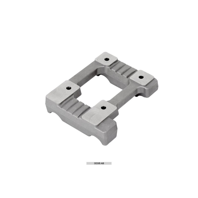 Bancada Motor aluminio perforada 28x92 Mini Vortex OTK