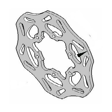 Disque frein arrière 80x200x6 INOX CXI28 BirelArt fixe