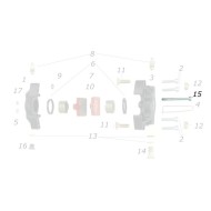 Vis M5 x 80 Etrier Arriere V11 V05 CRG, MONDOKART, kart, go
