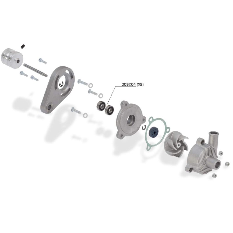 Fan Wasserpumpe NEW TonyKart OTK, MONDOKART, kart, go kart