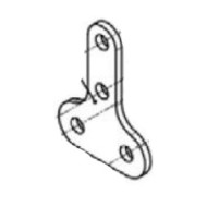 Staffa supporto bobina centralina Iame OK, MONDOKART, kart, go