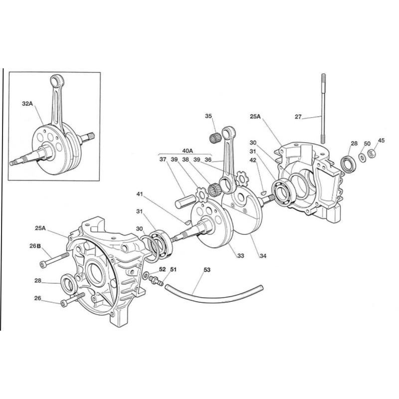 Demi-Vilebrequin Transmission Iame 60cc X30 Waterswift