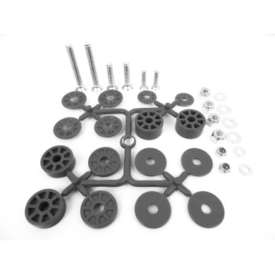 Kit fissaggio sedile viti spessori dadi, MONDOKART, kart, go