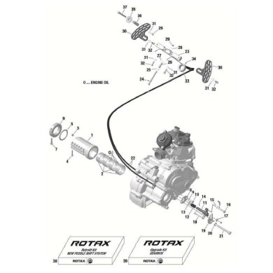 Support Couplement Rotax DD2, MONDOKART, kart, go kart