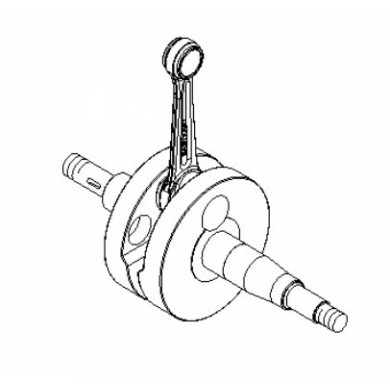 Complete Crankshaft 60cc EKL BMB Easykart, mondokart, kart
