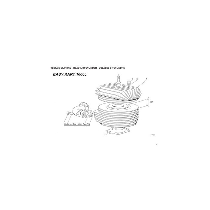 Guy cylinder 100cc IAME Easykart, mondokart, kart, kart store