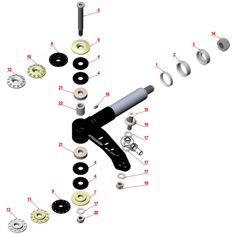 Washer for stub axle 25mm IPK - Praga - Formula K - OK1 -