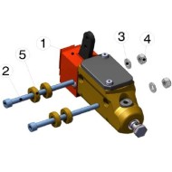 Espaciador Bomba Freno 8.5 x 18 x 5 IPK, MONDOKART, kart, go