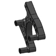 Soporte Pinza Freno Posterior 187mm IPK - Praga - Formula K -