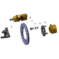 Kit Bagues 6 PCS Disque Frein Avant IPK - Praga - Formula K -