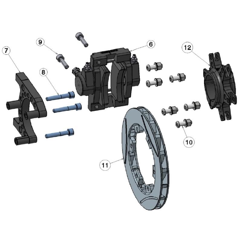 Kit Bagues (6PCS) Disque arrière Kit IPK - Compatible Intrepid