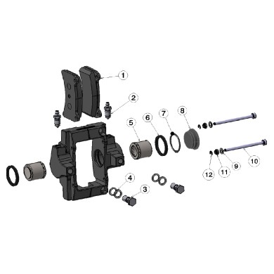 Kolben 28mm hinteren Bremssattel Intrepid R2 - Black Line IPK