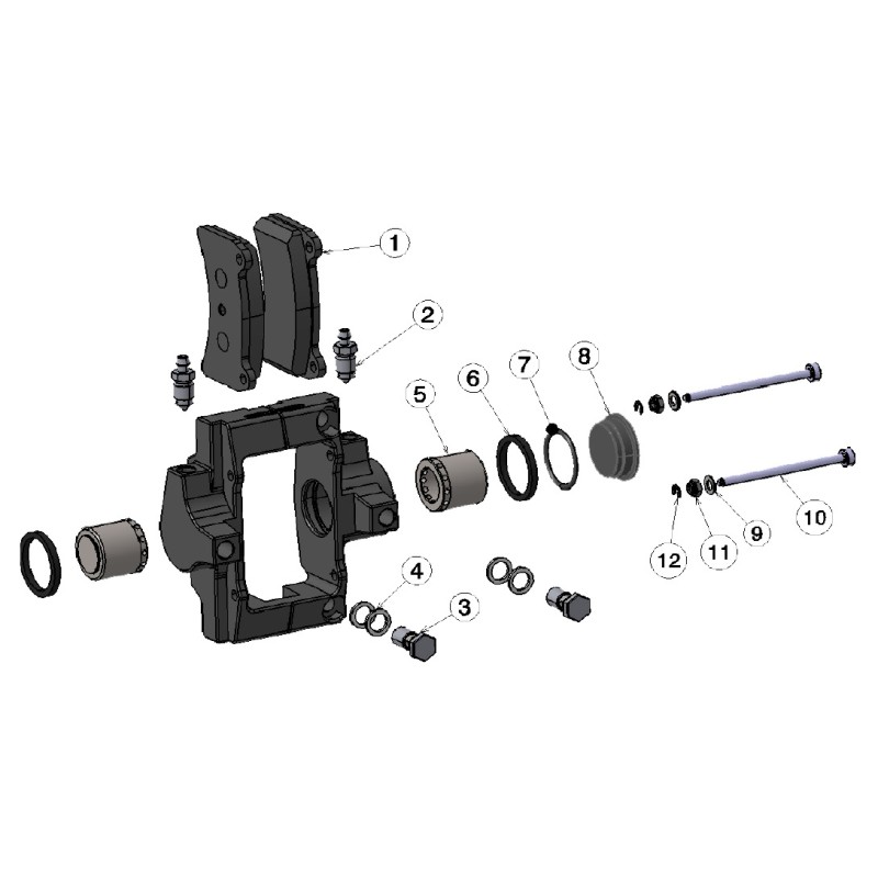 Kolben 28mm hinteren Bremssattel Intrepid R2 - Black Line IPK