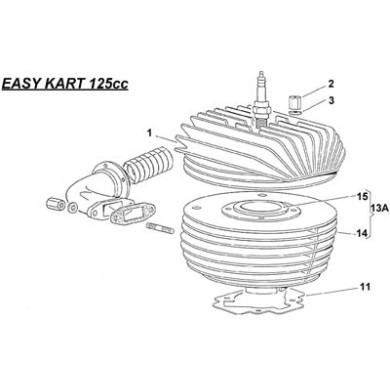 Joint Base de cylindre 0.4mm IAME Easykart - Leopard 125cc