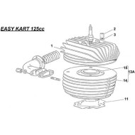 Junta Cilindro 0.4mm IAME EASYKART - 125cc Leopard, MONDOKART