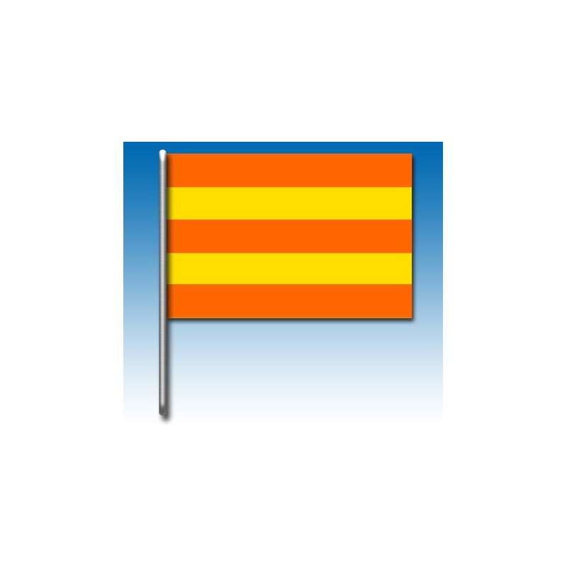 Flagge gelbe und rote Streifen, MONDOKART, kart, go kart