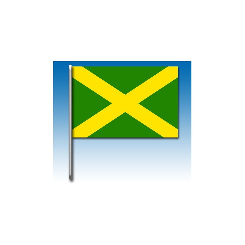 Bandera verde con cruz amarilla, MONDOKART, kart, go kart