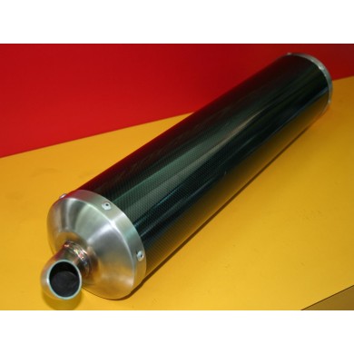 Homologated Carbon Look KZ Muffler Exhaust Silencer!