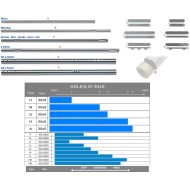 Hinterachse OTK KZ Durchmesser 50 x 1030 OTK TonyKart
