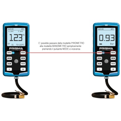 Luftdruckprüfer Digitaler Hiprema 4 EVO + INFRAROT PYROMETER +