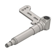 Achsschenkel Motorsport 25-17 40mm 10.2° M8 Parolin, MONDOKART