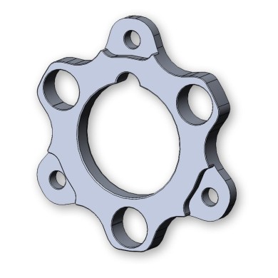 Flange Bremsscheibe 180x17.5mm Parolin, MONDOKART, kart, go