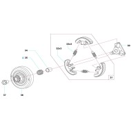 Special Nut DX Pinion Comer C50, mondokart, kart, kart store