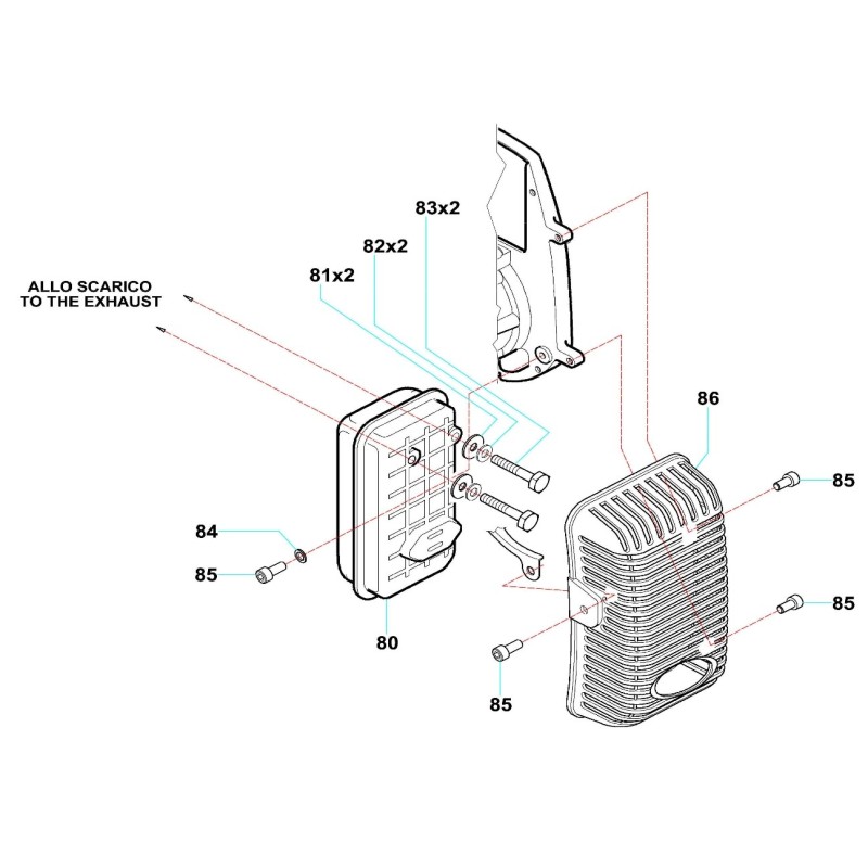 Protection echappement plastique Comer C50, MONDOKART, kart, go