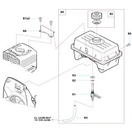 Bracket fixing tank Comer C50, mondokart, kart, kart store