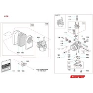 Carburador SHA 14-12L C50 (50cc) Comer, MONDOKART, kart, go