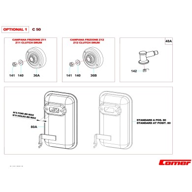 Campana Pignone speciale Z12 60-80 C50 (50cc) Comer, MONDOKART