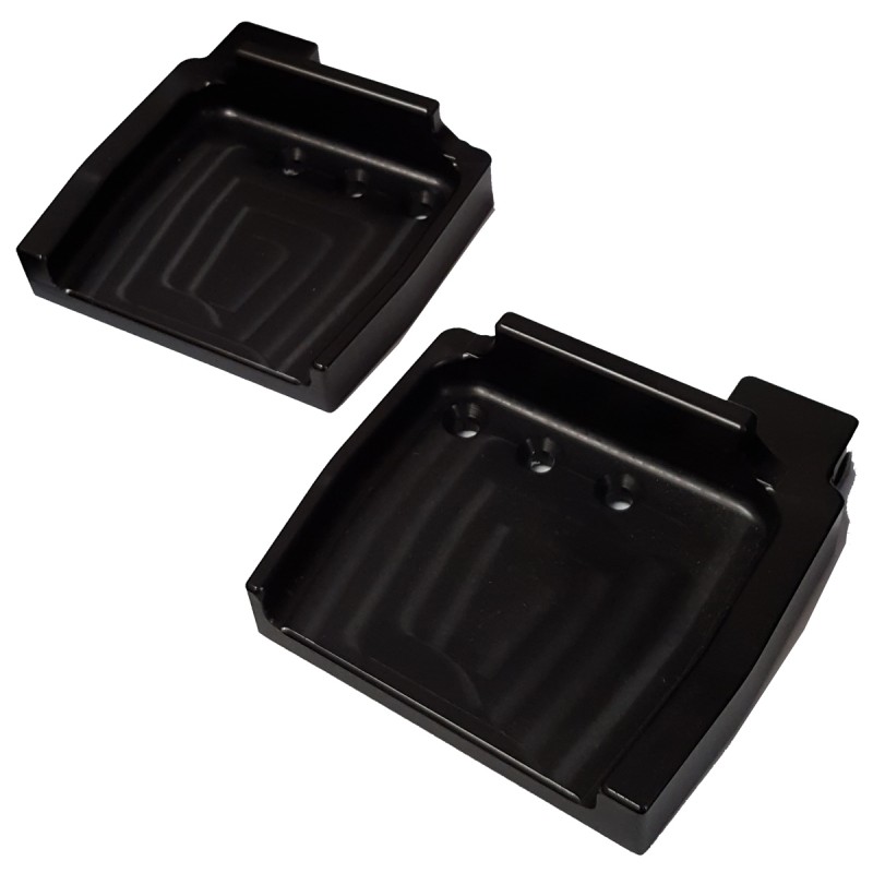 Couple footrest TOPKART anodized with fitting pedals M8