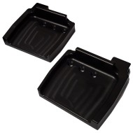 Couple footrest TOPKART anodized with fitting pedals M8