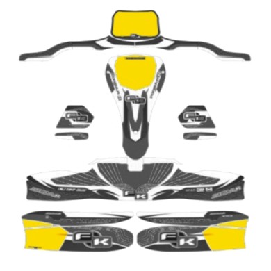 Stickers Kit for bodyworks KG 506 IPK FORMULA K BLACK EDITION